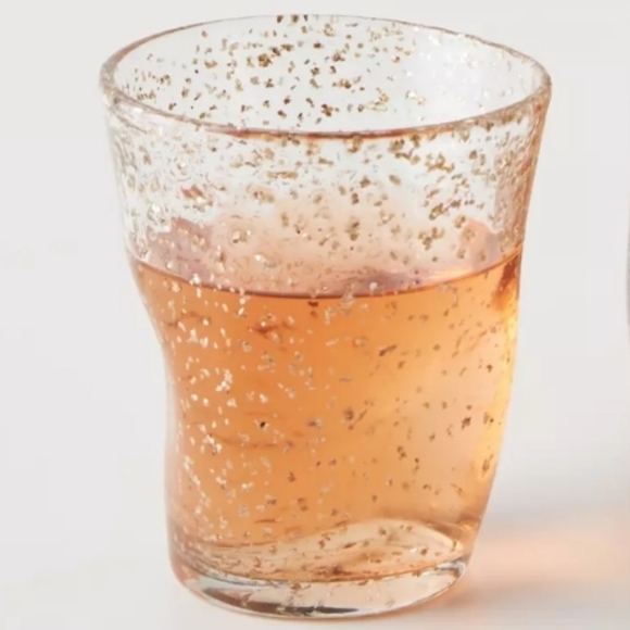 Anthropologie Theia Gold Flecked Hand Blown Glass Tumblers, Set Of Four - Picture 15 of 17